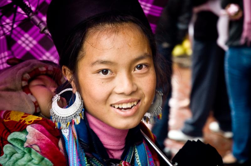 Сапа. Девч0нка народности Хмонг.