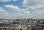 Вид с London Eye на Сити.