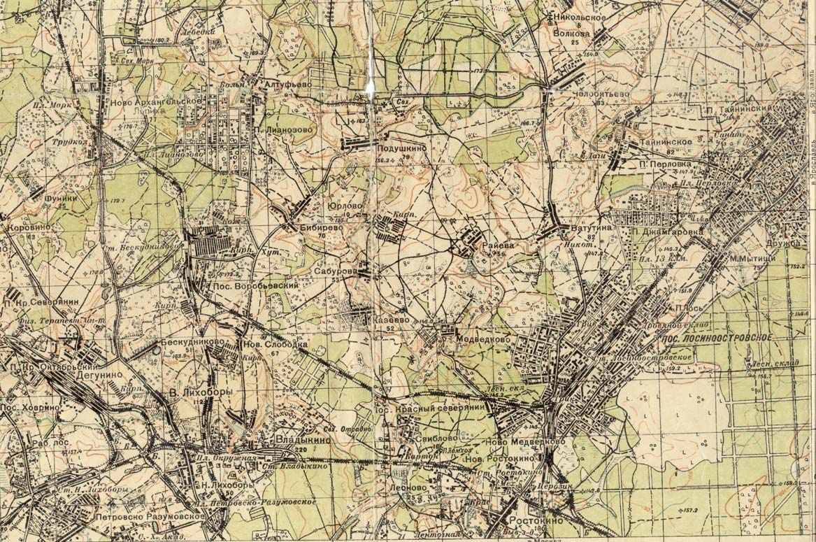 Карта москвы 1930 года с номерами домов