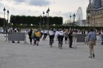 Группа французских выехавших велосипедистов