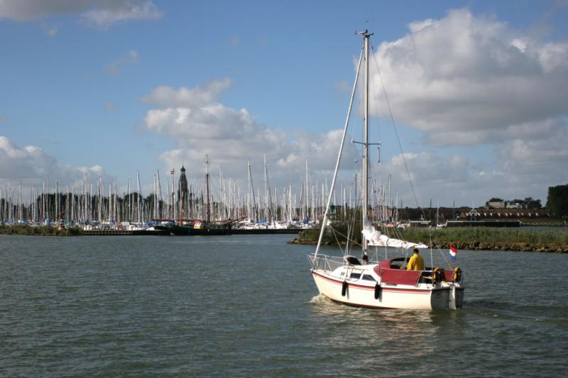 One of the dozens of the small harbors in IJsselmeer