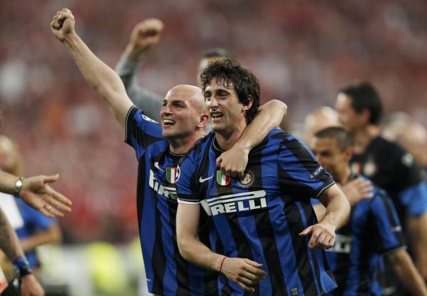 Esteban Cambiasso and Diego Milito